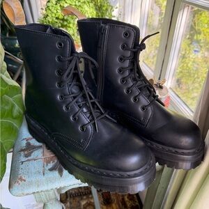 Dr. Martens Black Leather Combat Boots